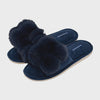 Pom Pom Slipper - Cosy Luxe - Navy