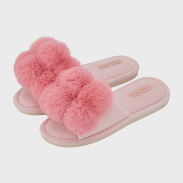 Pom Pom Slipper - Cosy Luxe - Shell Pink