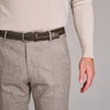 La Boucle Stretch Leather Belt - Mono