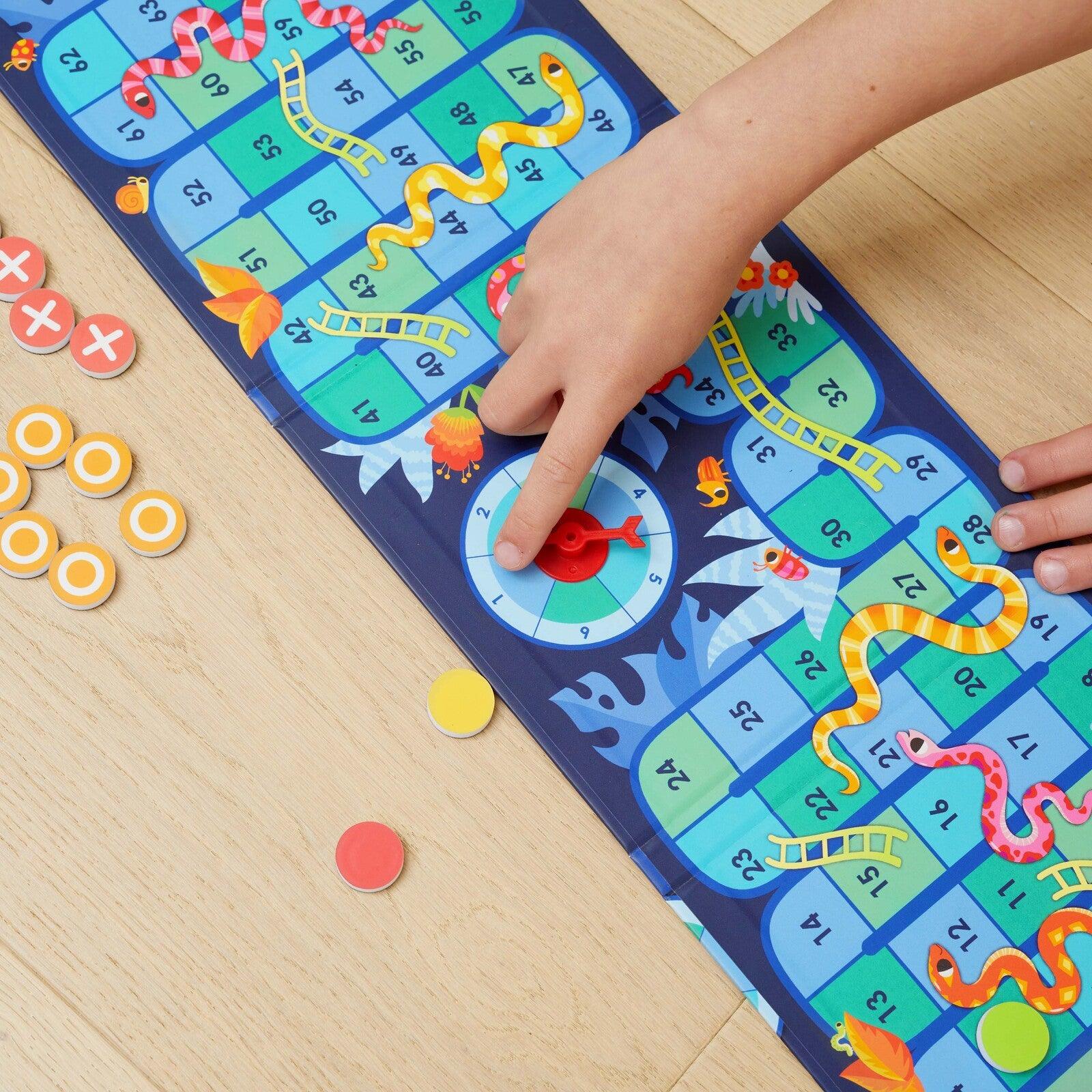Magna Games - Snakes & Ladders & TIC-TAC-TOE - Handworks Nouveau Paperie
