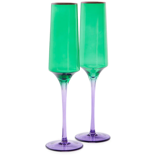 Champagne Glass - 2P Set - Handworks Nouveau Paperie