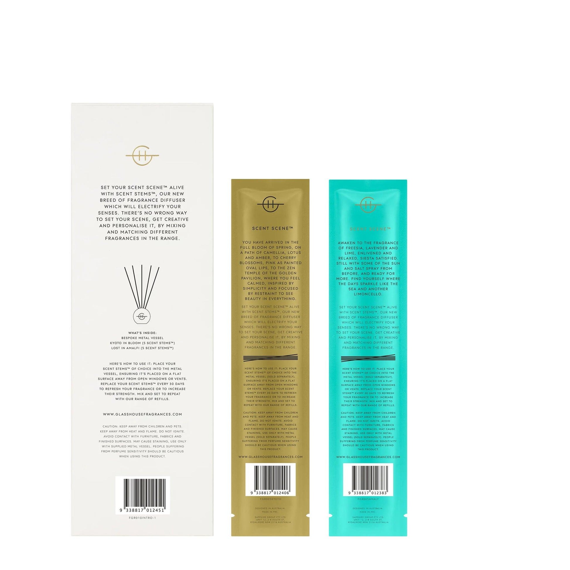 GF SCENT SCENE DUO-LOST IN AMALFI & KYOTO IN BLOOM - Handworks Nouveau Paperie