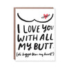 Hello Lucky - Single Card - Big Love - Handworks Nouveau Paperie
