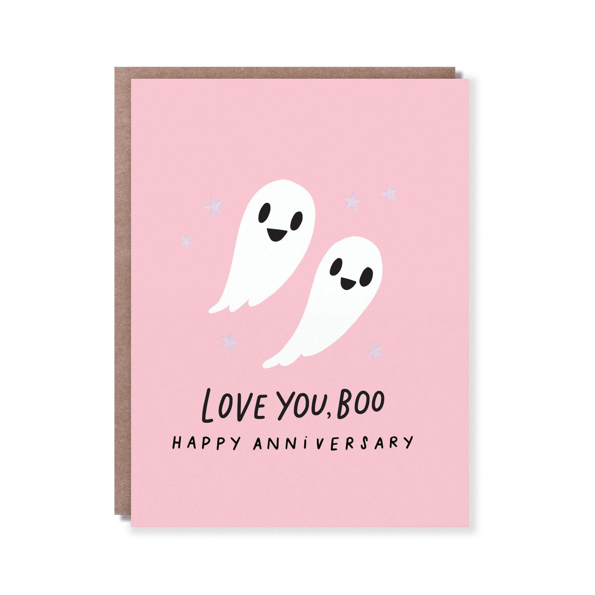 Hello Lucky - Single Card - Love You Boo - Handworks Nouveau Paperie