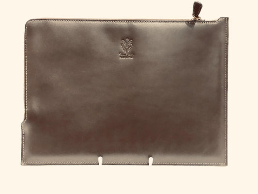 Leather Italian Laptop Sleeve 34X25 cm - Handworks Nouveau Paperie