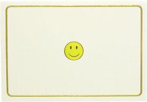 NOTE CARD - SMILEY FACE - Handworks Nouveau Paperie