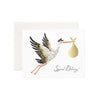 Rifle Paper Co - Single Card - Baby Stork - Handworks Nouveau Paperie