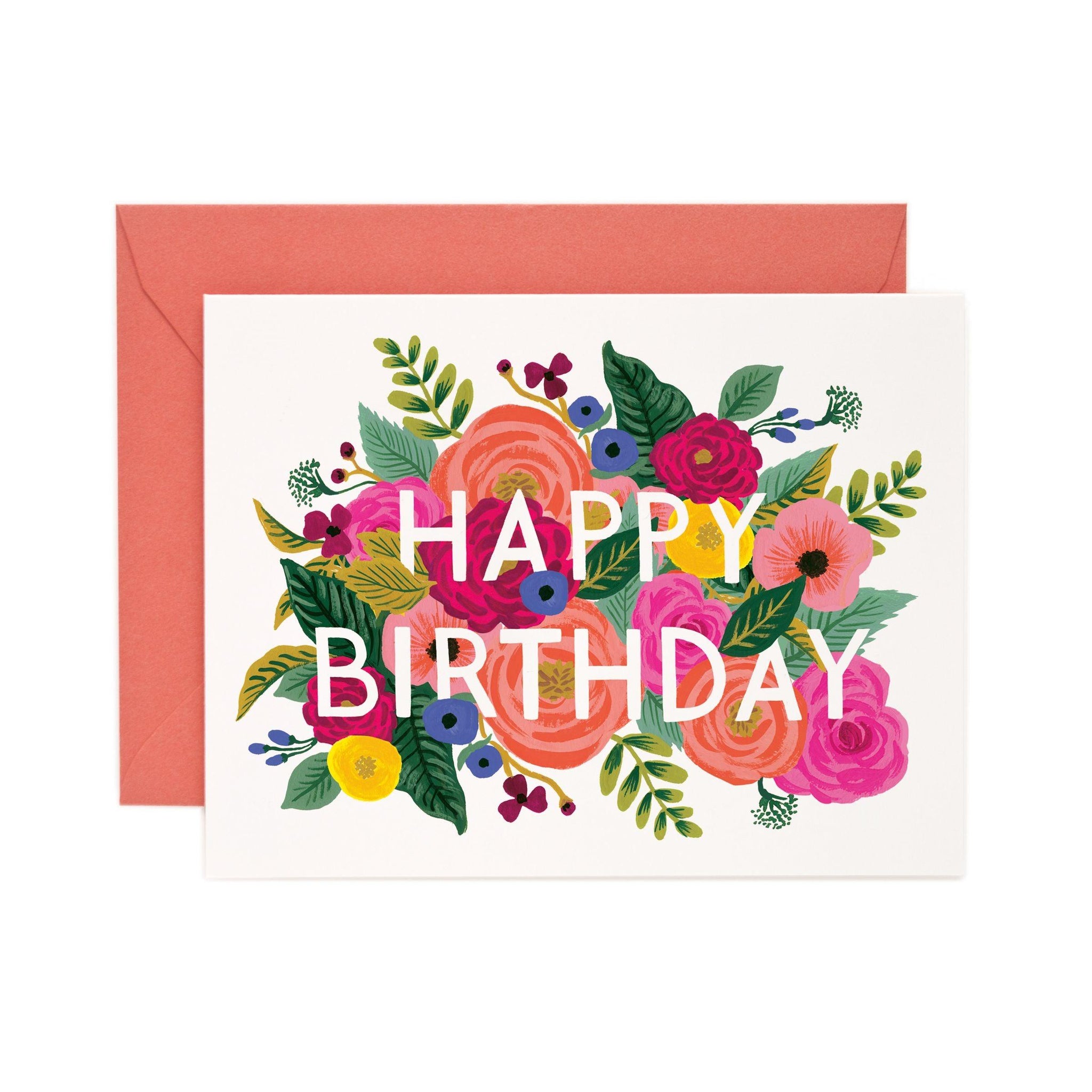 Rifle Paper Co - Single Card - Juliet Rose Birthday - Handworks Nouveau Paperie