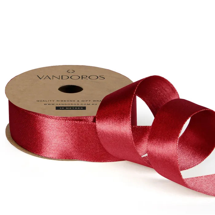 Satin Pearl Ribbons 10 Metres x 25mm - Handworks Nouveau Paperie