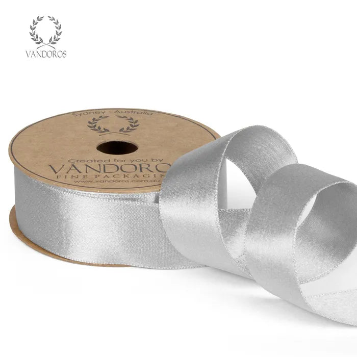 Satin Pearl Ribbons 10 Metres x 25mm - Handworks Nouveau Paperie