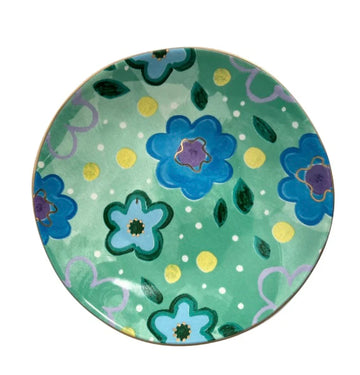 Foxy Flower Green Trinket Bowl