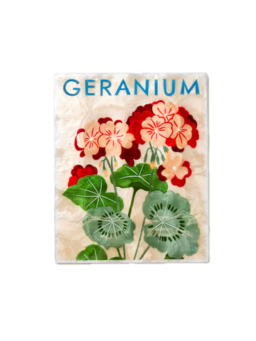 Market Wall Art Geranium