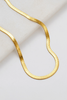 Snake Chain Necklace - Gold