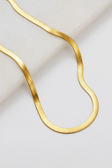 Snake Chain Necklace - Gold