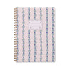 Ink Tulip A4 Twin Wire Notebook - Wavy Blue
