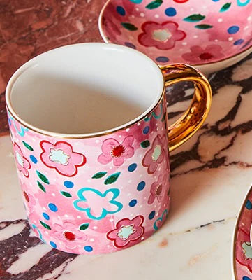 Foxy Flower Pink Mug
