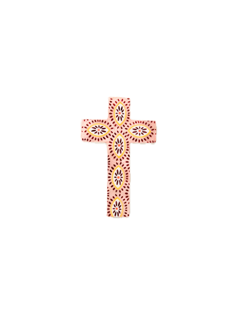 Samira Small Cross Pink Eyes