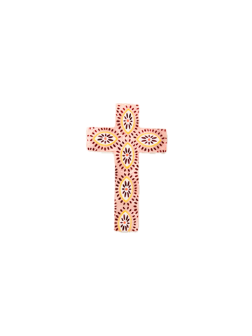 Samira Small Cross Pink Eyes