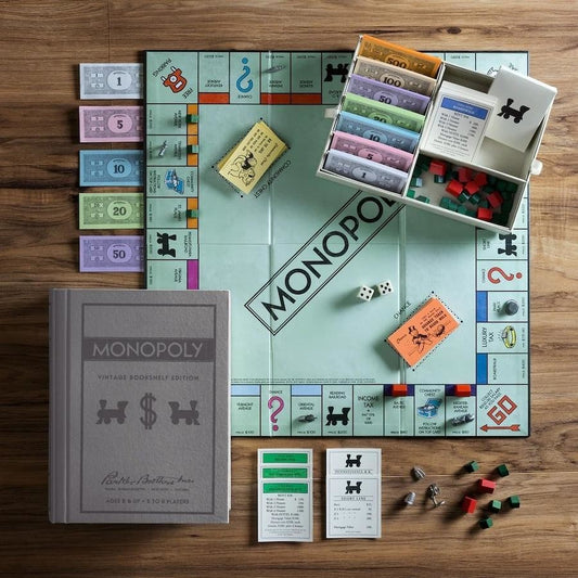 Monopoly UK Vintage Bookshelf Edition Board Game