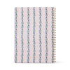 Ink Tulip A4 Twin Wire Notebook - Wavy Blue