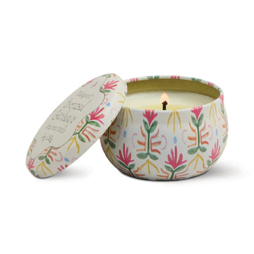 Tulip Tin Candle - Bronzed Gardenia