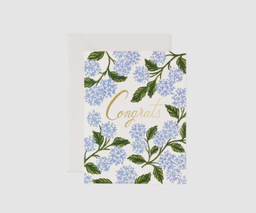 Rifle Paper Co - Single Card - Hydrangea Congrats