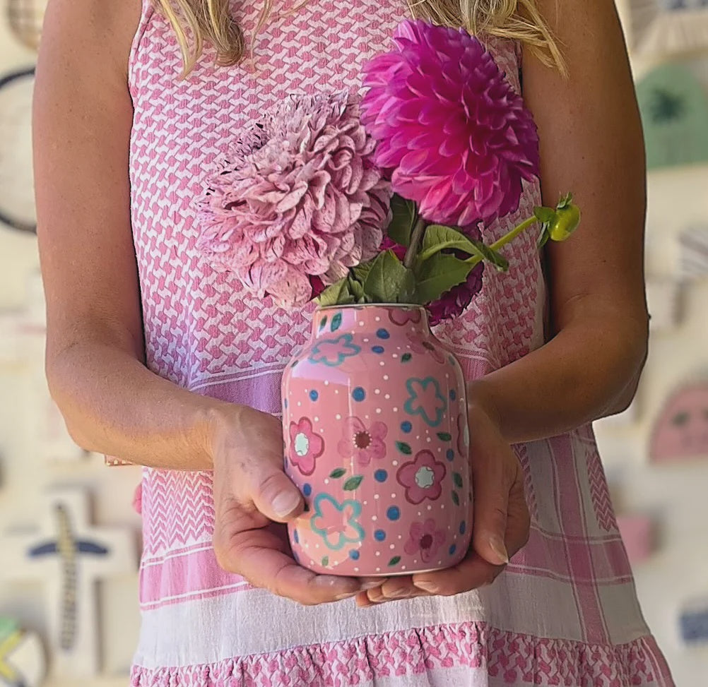 Foxy Flower Pink Large Vase