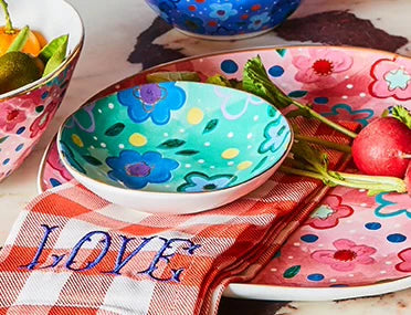Foxy Flower Green Trinket Bowl