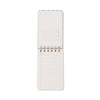 Wavy Blue Twin Wire Notepad