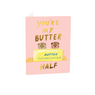 Carolyn Suzuki - Greeting Card - Butter Half