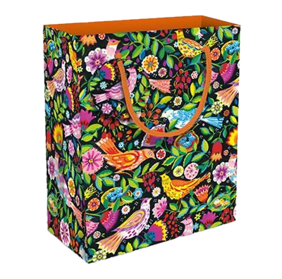 Folk Birds Medium Gift Bag