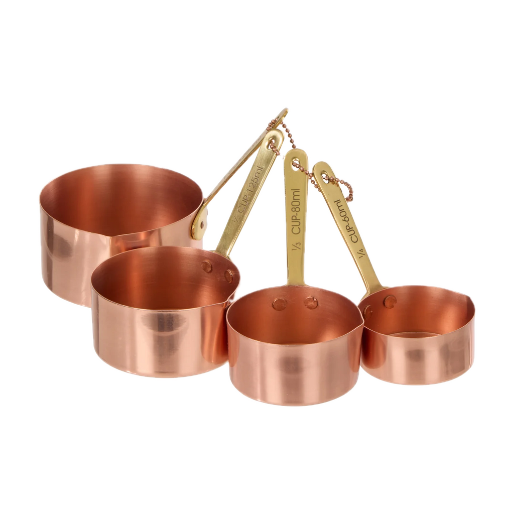 Heritage Copper & Brass Measuring Cup Set