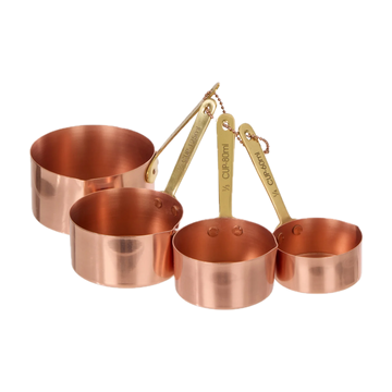 Heritage Copper & Brass Measuring Cup Set