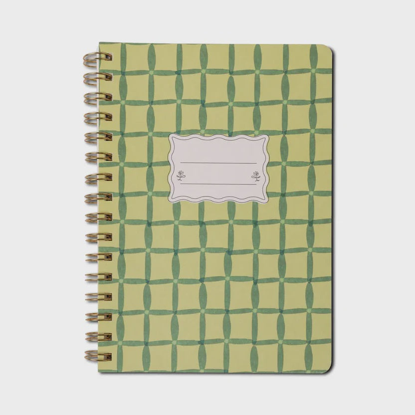 FSC Mix Credit mall Twinwire Notebook - Green Lattice