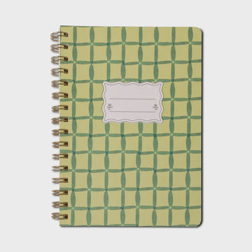 FSC Mix Credit mall Twinwire Notebook - Green Lattice