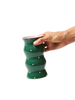 Palma Vase Green Pink Dotty