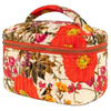 Quilted Velvet Vanity Case-Fine Flowers