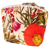 Printed Velvet Mini Pouch - Fine Flowers