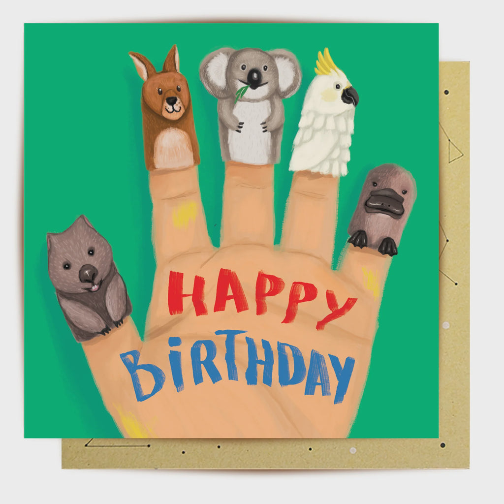 Card - Aussie Puppets