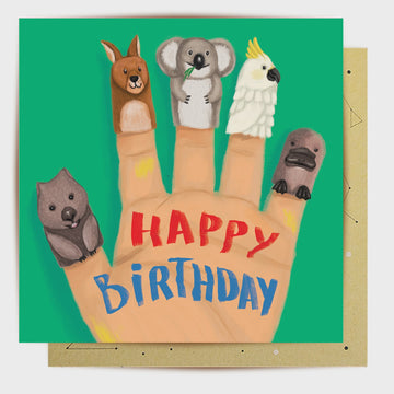 Card - Aussie Puppets