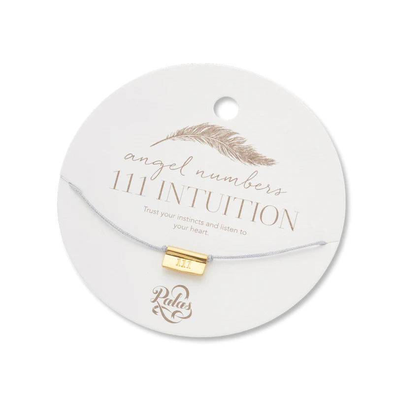 Angel Numbers -  Bracelet with Brass Charm