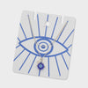 Mati evil eye charm & pearl necklace (adjustable)