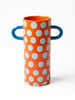 Griffe Blue Red Spot Bud Vase