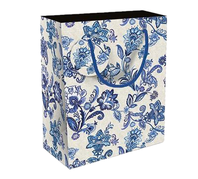 Paisley Blue Medium Gift Bag