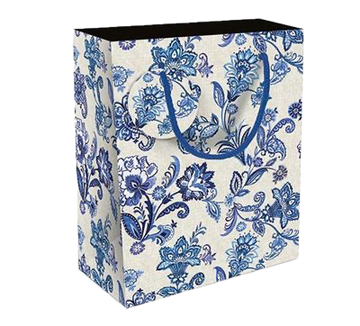 Paisley Blue Medium Gift Bag