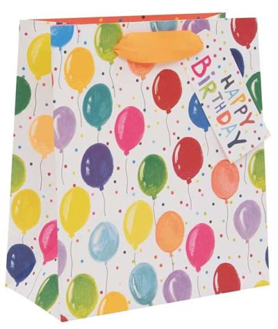 Birthday Balloons Medium Bag