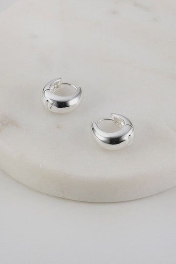 Steph Earring Large - Silver (6687)