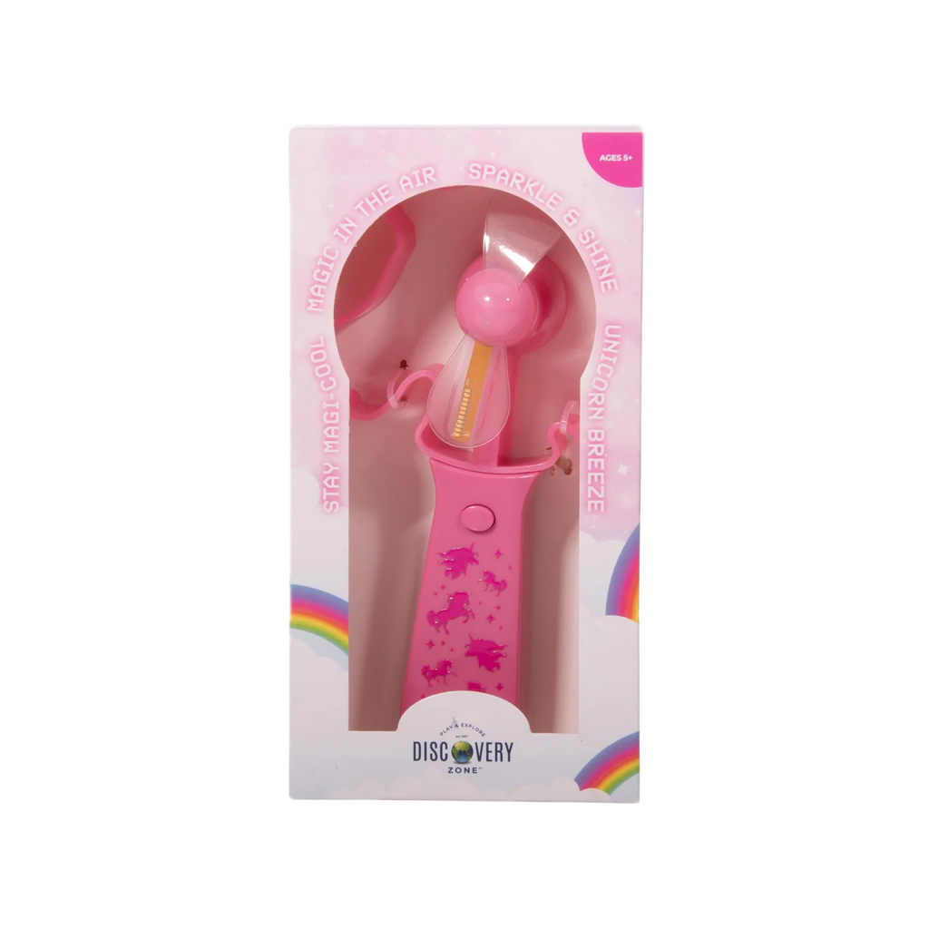 Light Up Fan - Unicorn Pink