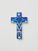 Fable Blue Floral Small Cross