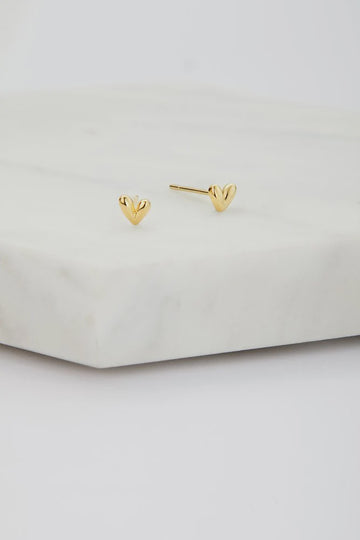 Nora Stud Earring - 925 Sterling Silver - Gold (6697)